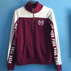 🌼VS PINK QUARTER-ZIP SWEATSHIRT🌼